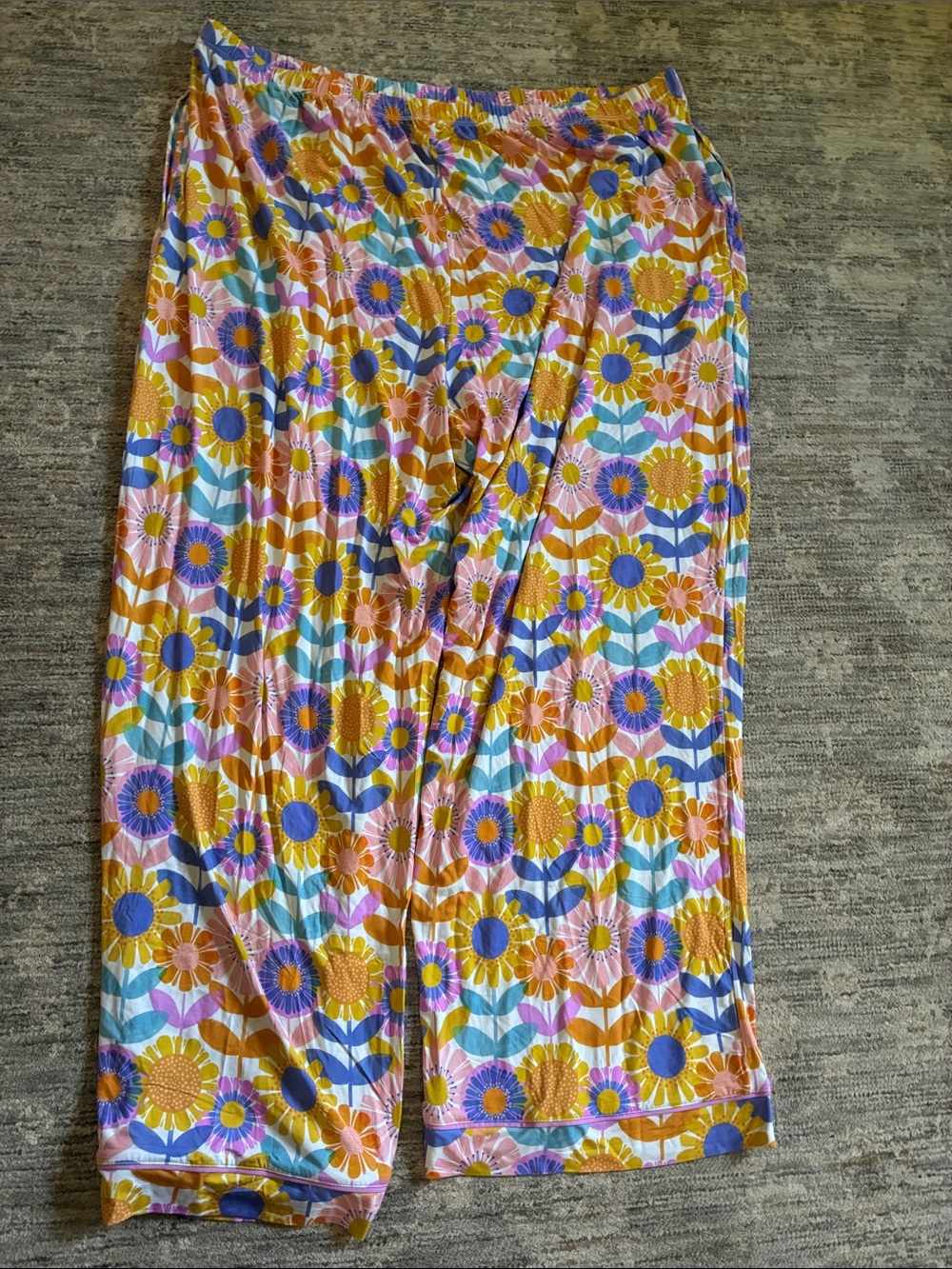 Little Sleepies women’s XXL  Floral Sunshine Pajama Set - Pink & Yellow - Picture 10 of 10